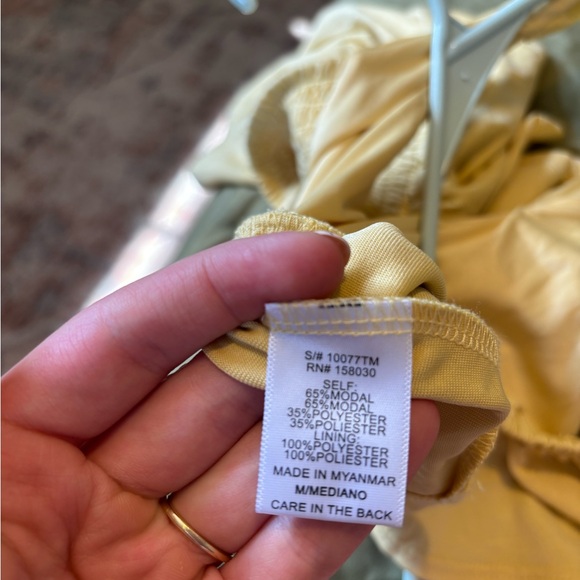 Yellow Ruffle Sleeve Top/Tank - Picture 4 of 7